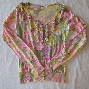 Like New, Gorgeous Floral Cardigan
